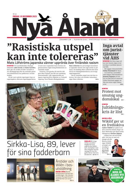 Nya Åland 19.12.2025
