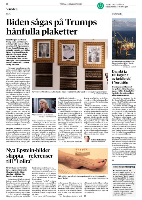 Göteborgs-Posten 19.12.2025