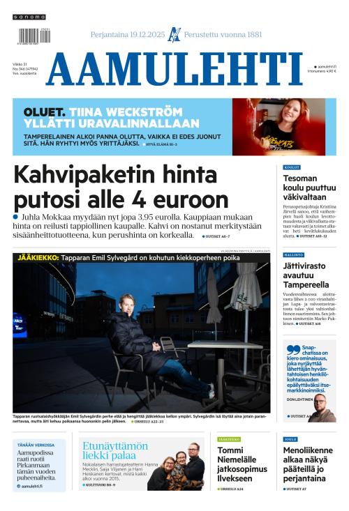 Aamulehti 19.12.2025