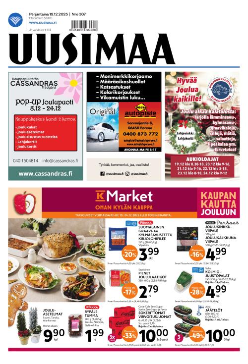 Uusimaa 19.12.2025