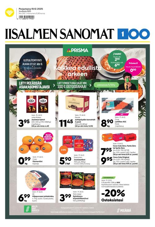 Iisalmen Sanomat 19.12.2025