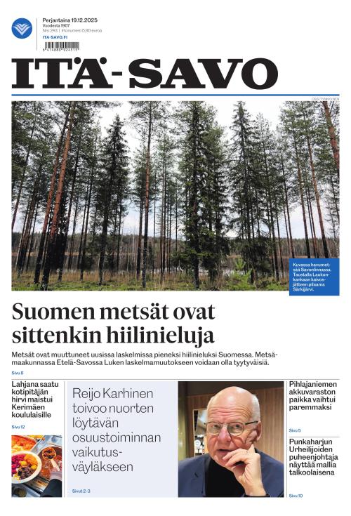 Itä-Savo 19.12.2025