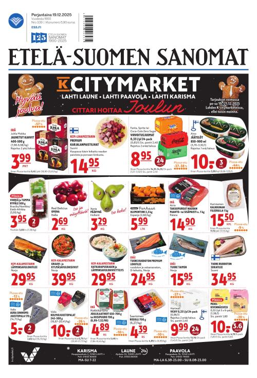 Etelä-Suomen Sanomat 19.12.2025