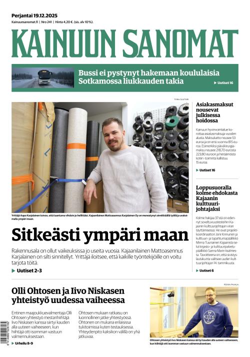 Kainuun Sanomat 19.12.2025