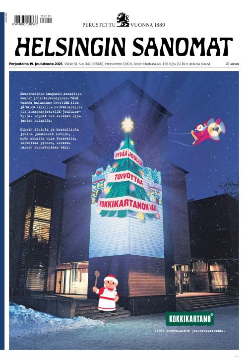 Helsingin Sanomat 19.12.2025