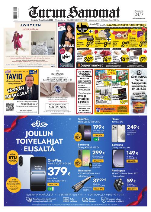 Turun Sanomat 19.12.2025