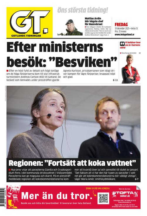 Gotlands Tidningar 19.12.2025
