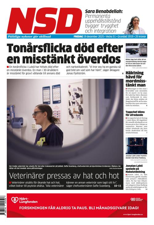 Norrländska Socialdemokraten 19.12.2025