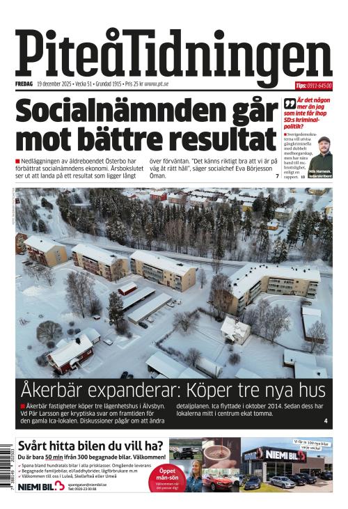 Piteå-Tidningen 19.12.2025