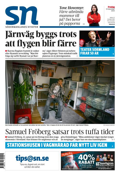Södermanlands Nyheter 19.12.2025