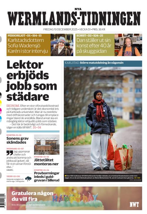 Nya Wermlands-Tidningen 19.12.2025