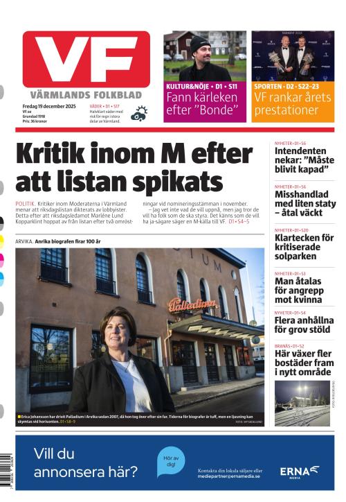 Värmlands Folkblad 19.12.2025