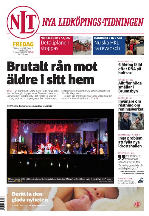 Nya Lidköpings-Tidningen 19.12.2025