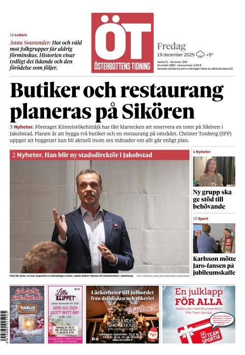 Österbottens Tidning 19.12.2025