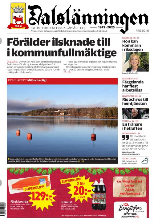 Dalslänningen 19.12.2025