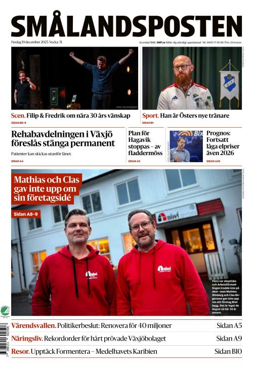 Smålandsposten 19.12.2025