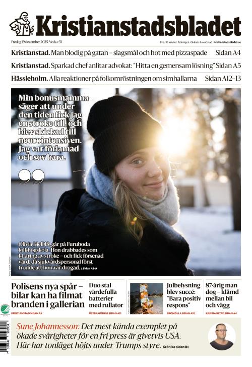 Kristianstadsbladet 19.12.2025