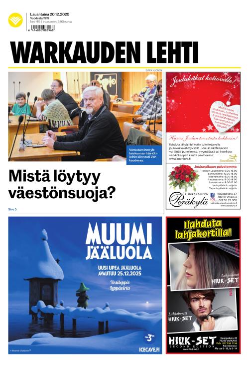 Warkauden Lehti 20.12.2025