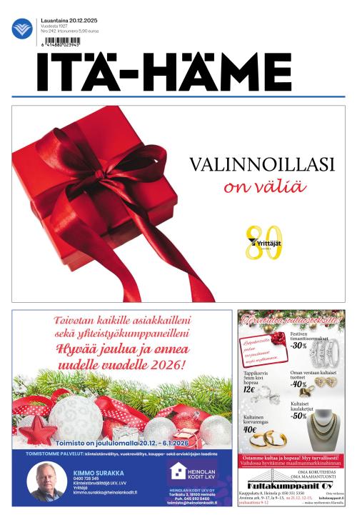 Itä-Häme 20.12.2025