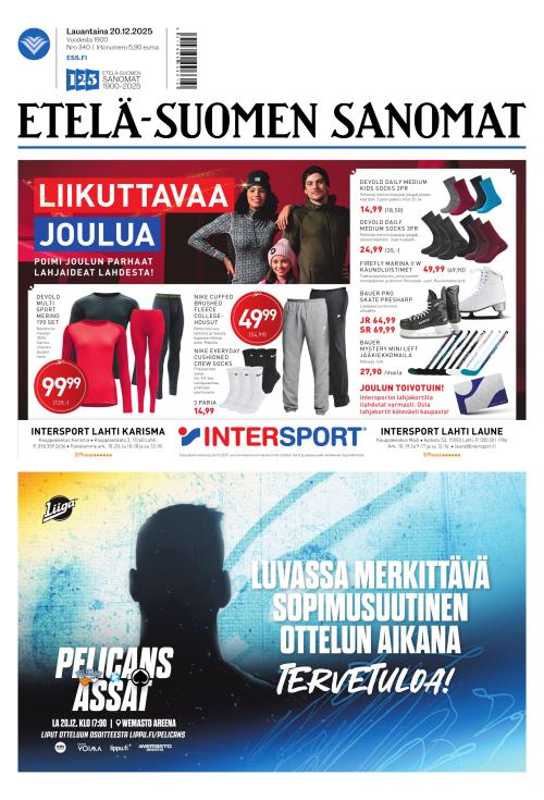 Etelä-Suomen Sanomat 20.12.2025