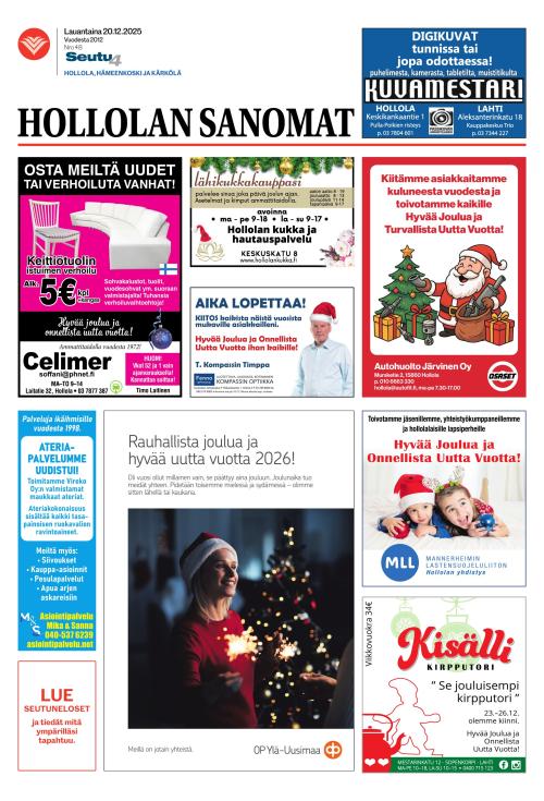 Hollolan Sanomat 20.12.2025