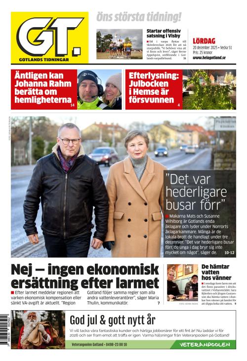 Gotlands Tidningar 20.12.2025