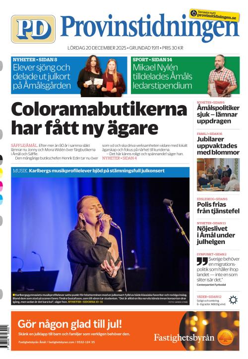Provinstidningen Dalsland 20.12.2025