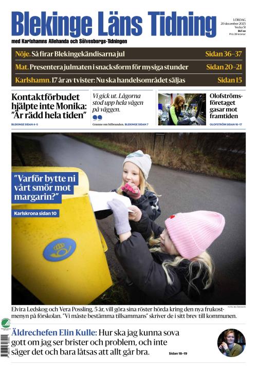 Blekinge Läns Tidning 20.12.2025