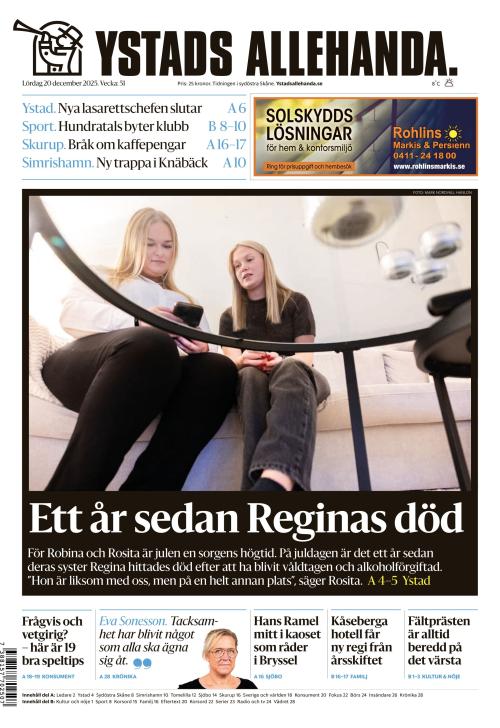 Ystads Allehanda 20.12.2025