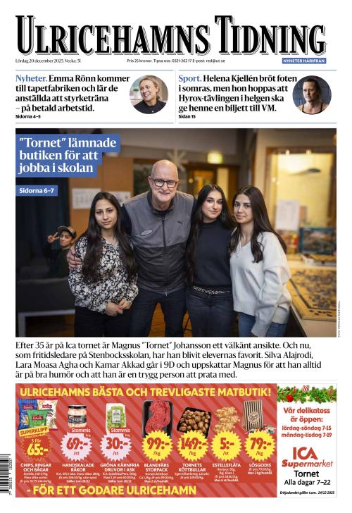 Ulricehamns Tidning 20.12.2025