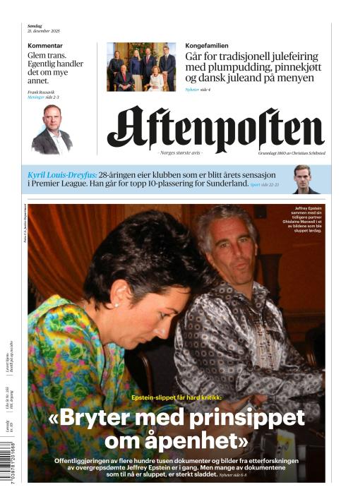 Aftenposten 21.12.2025