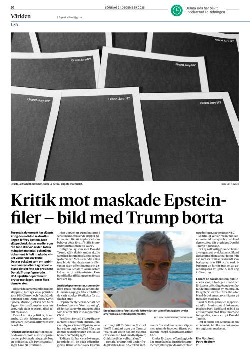 Göteborgs-Posten 21.12.2025