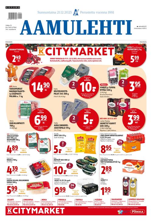 Aamulehti 21.12.2025