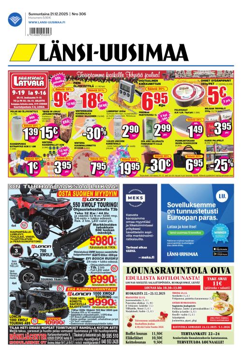 Länsi-Uusimaa 21.12.2025