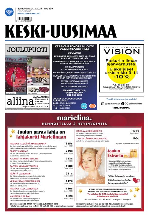 Keski-Uusimaa 21.12.2025