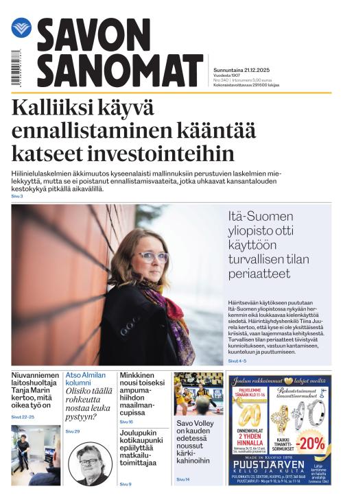 Savon Sanomat 21.12.2025