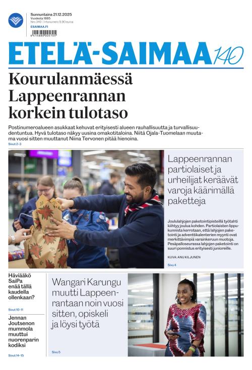 Etelä-Saimaa 21.12.2025