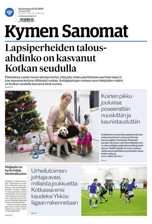 Kymen Sanomat 21.12.2025