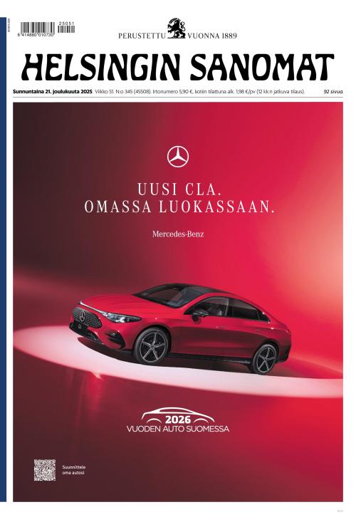 Helsingin Sanomat 21.12.2025