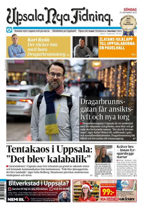 Upsala Nya Tidning 21.12.2025