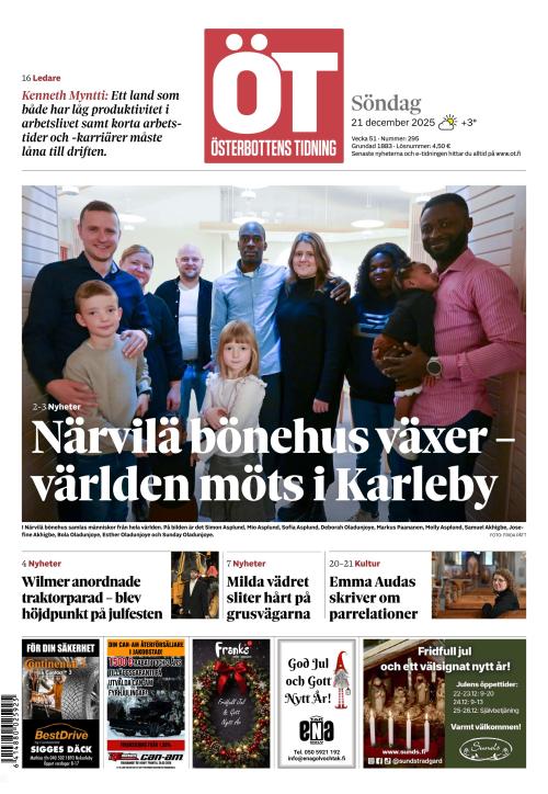 Österbottens Tidning 21.12.2025