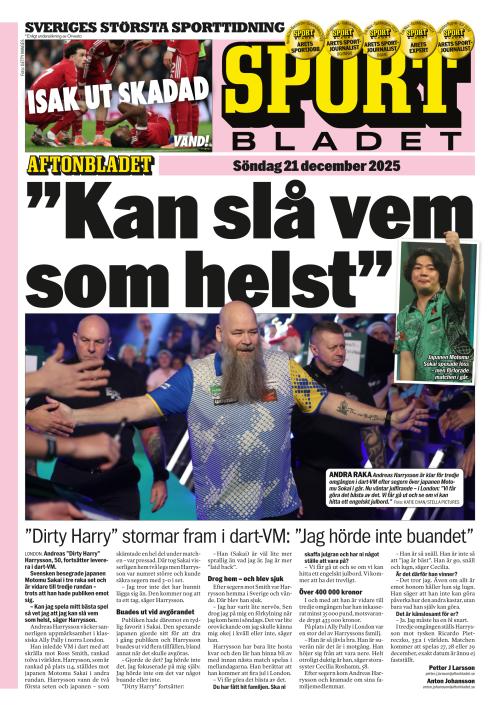 Aftonbladet Sportbladet 21.12.2025