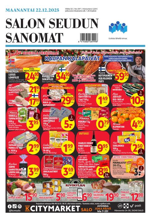 Salon Seudun Sanomat 22.12.2025