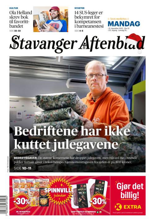 Stavanger Aftenblad (NO) 22.12.2025