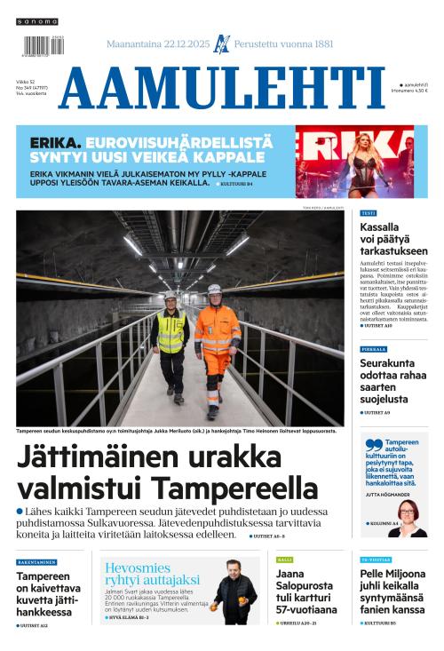 Aamulehti 22.12.2025
