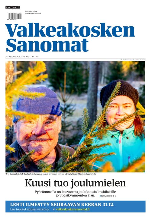 Valkeakosken Sanomat 22.12.2025