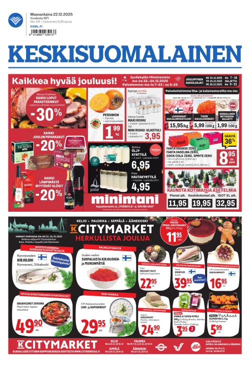 Keskisuomalainen 22.12.2025