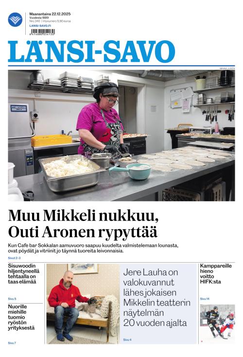 Länsi-Savo 22.12.2025