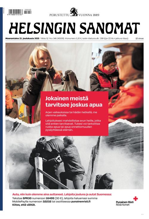 Helsingin Sanomat 22.12.2025