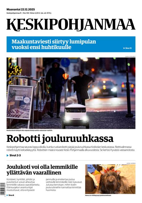 Keskipohjanmaa 22.12.2025